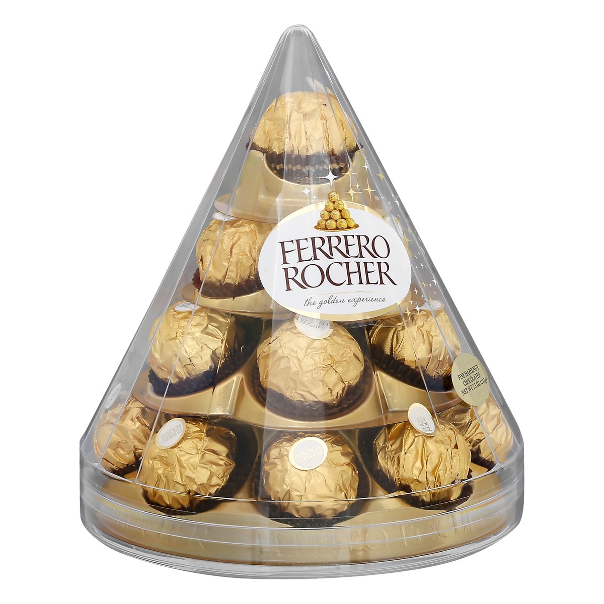 slide 9 of 10, Ferrero Rocher Holiday Chocolate Gift Cone, 17 ct; 7.5 oz