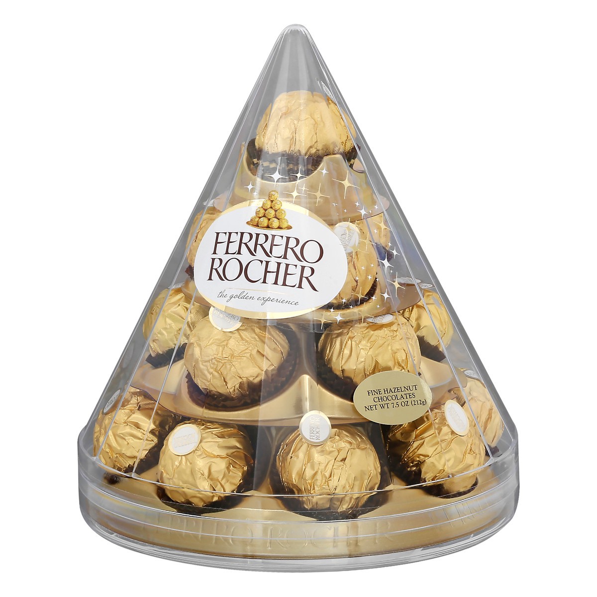 slide 10 of 10, Ferrero Rocher Holiday Chocolate Gift Cone, 17 ct; 7.5 oz