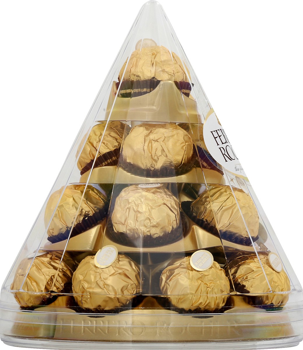 slide 3 of 10, Ferrero Rocher Holiday Chocolate Gift Cone, 17 ct; 7.5 oz