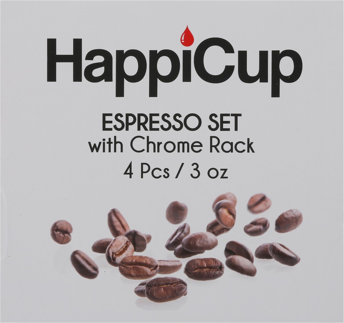 slide 6 of 8, Happi Cup Espresso Set with Chrome Rack 1 ea, 1 ct
