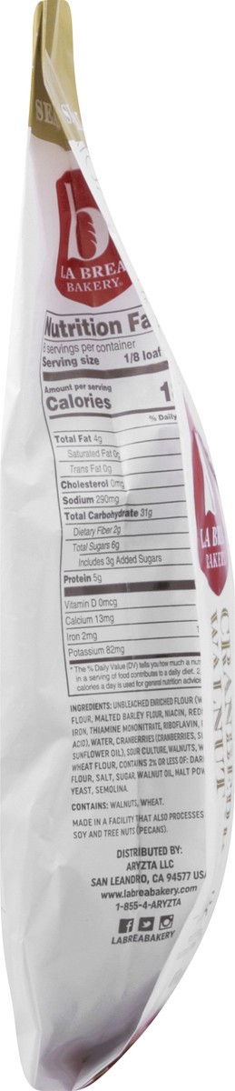 slide 10 of 12, La Brea Bakery Cranberry Walnut Loaf 16 oz, 16 oz