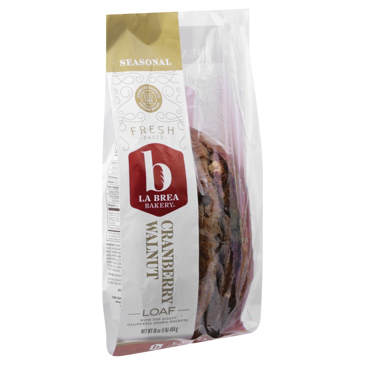 slide 12 of 12, La Brea Bakery Cranberry Walnut Loaf 16 oz, 16 oz