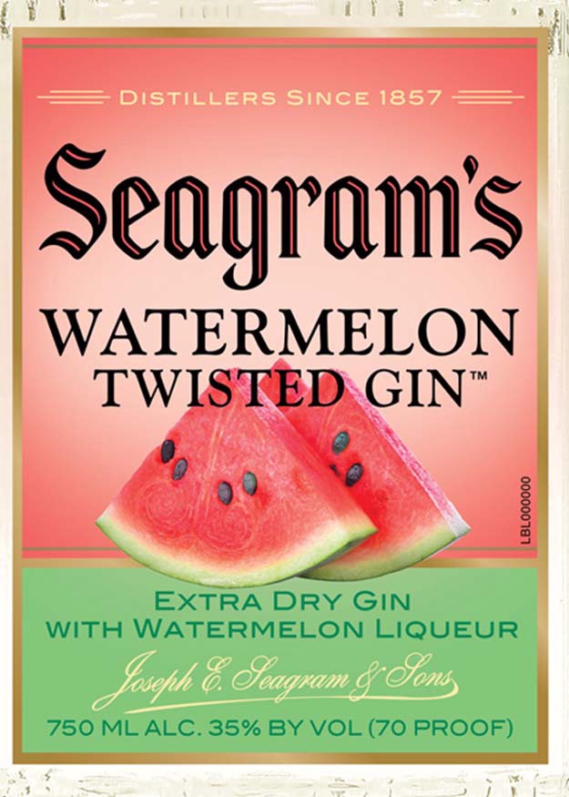 slide 6 of 8, Seagram's Gin, Watermelon Twisted, 750 ml