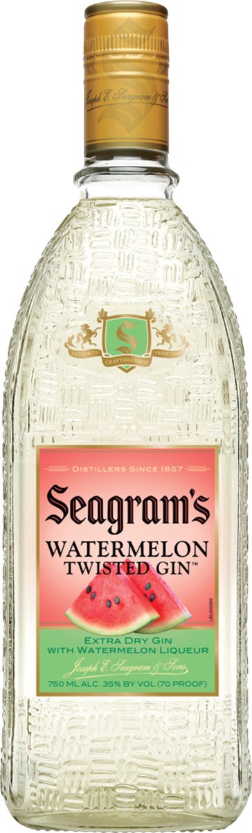 slide 1 of 8, Seagram's Gin, Watermelon Twisted, 750 ml