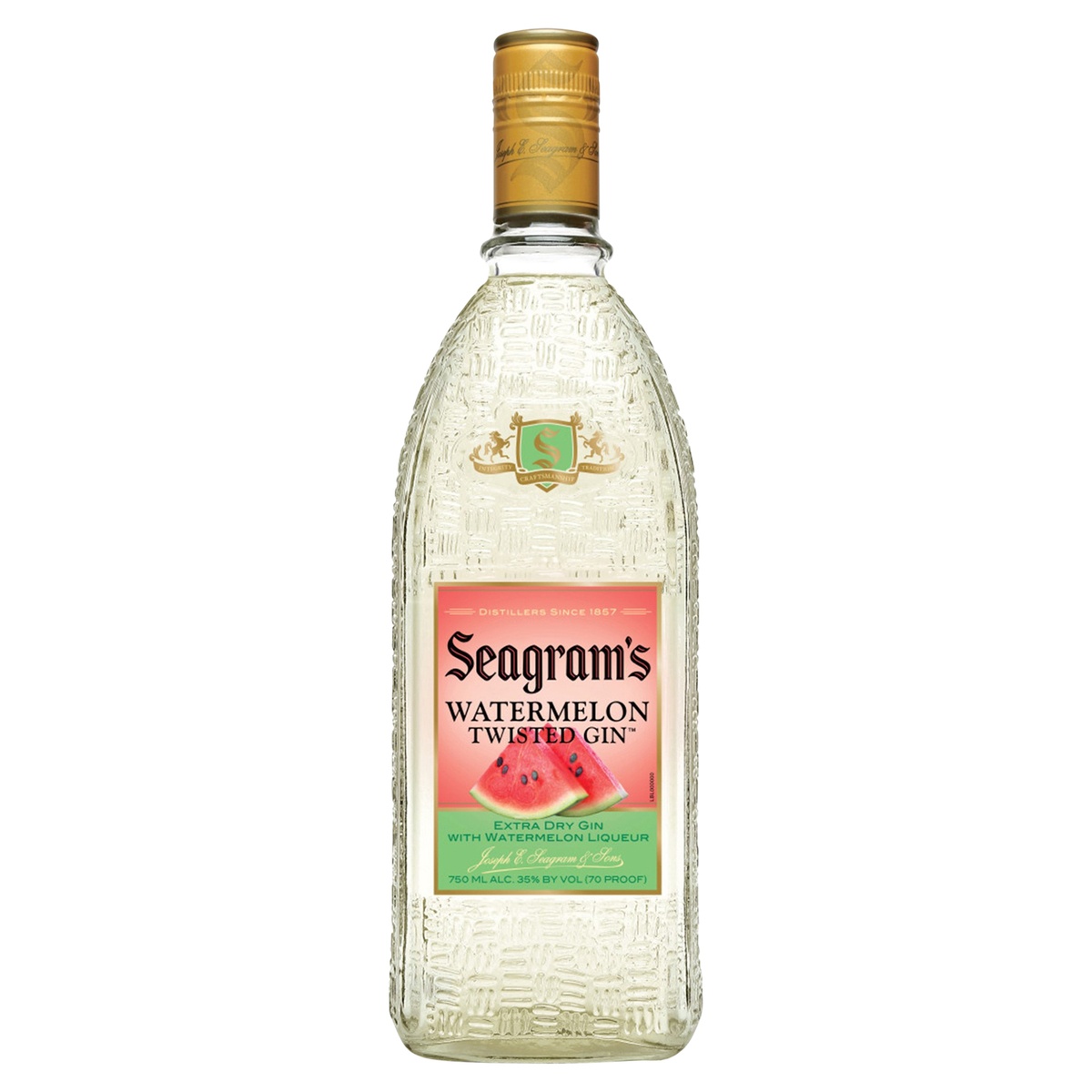 Seagram's Seagrams Twisted Watermelon Flavored Gin 750mL Bottle 750 ml Shipt