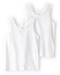 Carter's 2-Pack Cotton Cami Tanks White 4-5