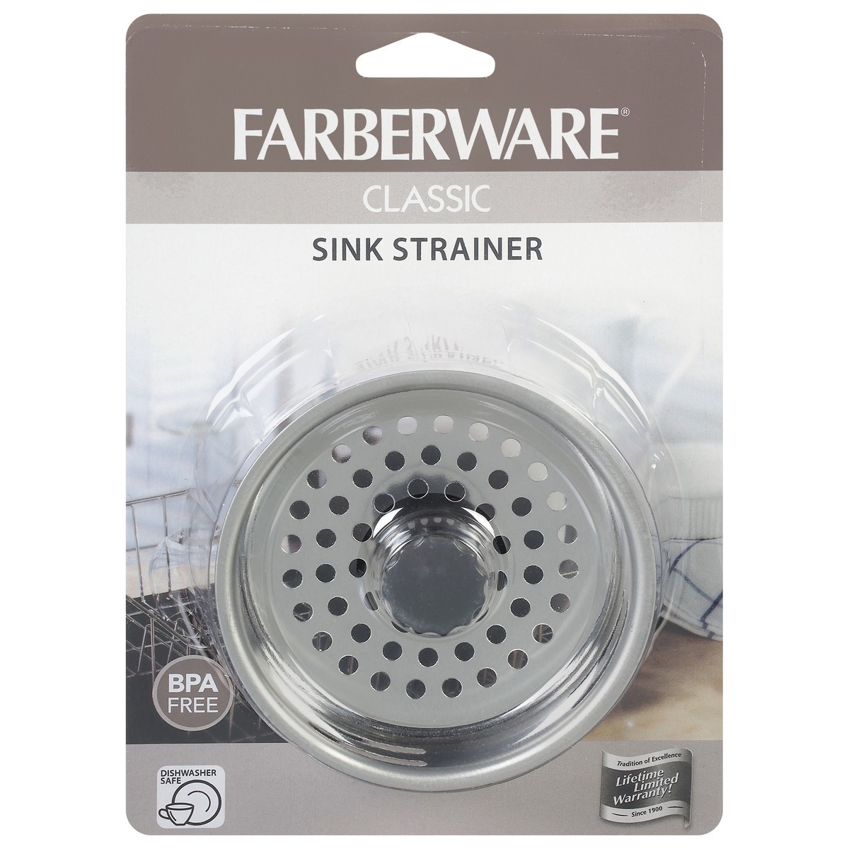 slide 1 of 9, Farberware Stainless Steel Classic Sink Strainer 1 ea, 1 ct