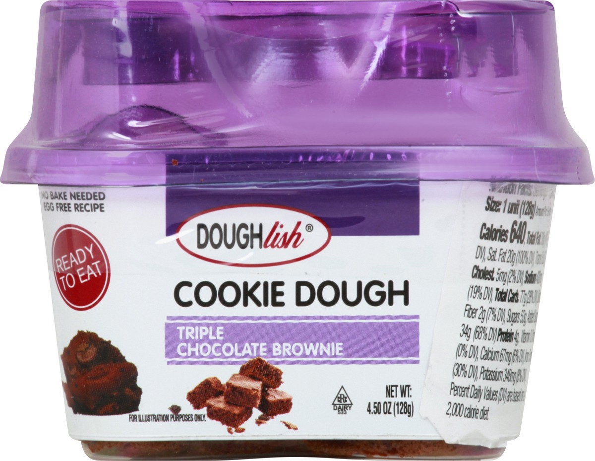 slide 4 of 13, Doughlish Triple Chocolate Brownie Cookie Dough 4.5 oz, 4.5 oz