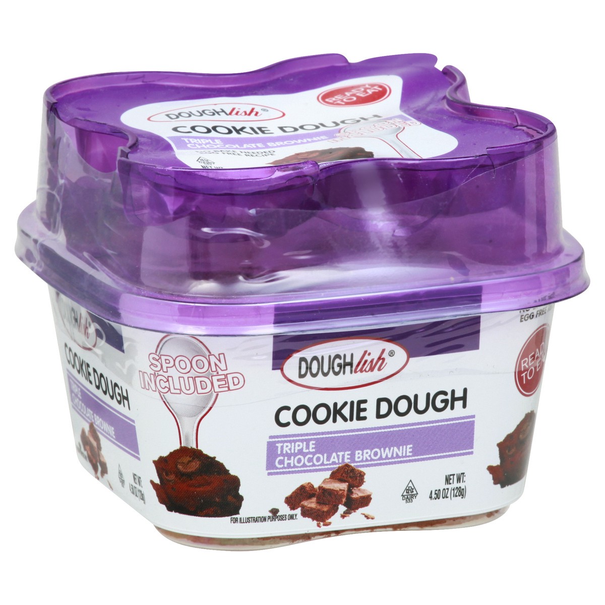 slide 9 of 13, Doughlish Triple Chocolate Brownie Cookie Dough 4.5 oz, 4.5 oz