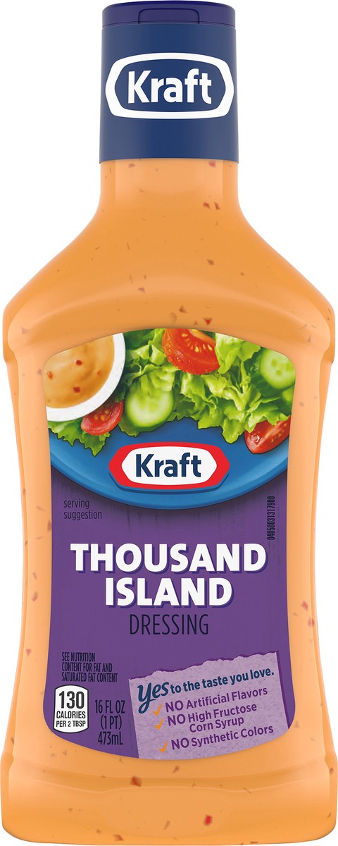 slide 9 of 9, Kraft Thousand Island Salad Dressing, 16 fl oz Bottle, 16 fl oz