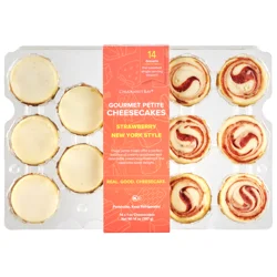 OTHER-REGIONAL Chuckanut Bay Petite Cheesecakes New Style and Strawberry 14 count 14 oz