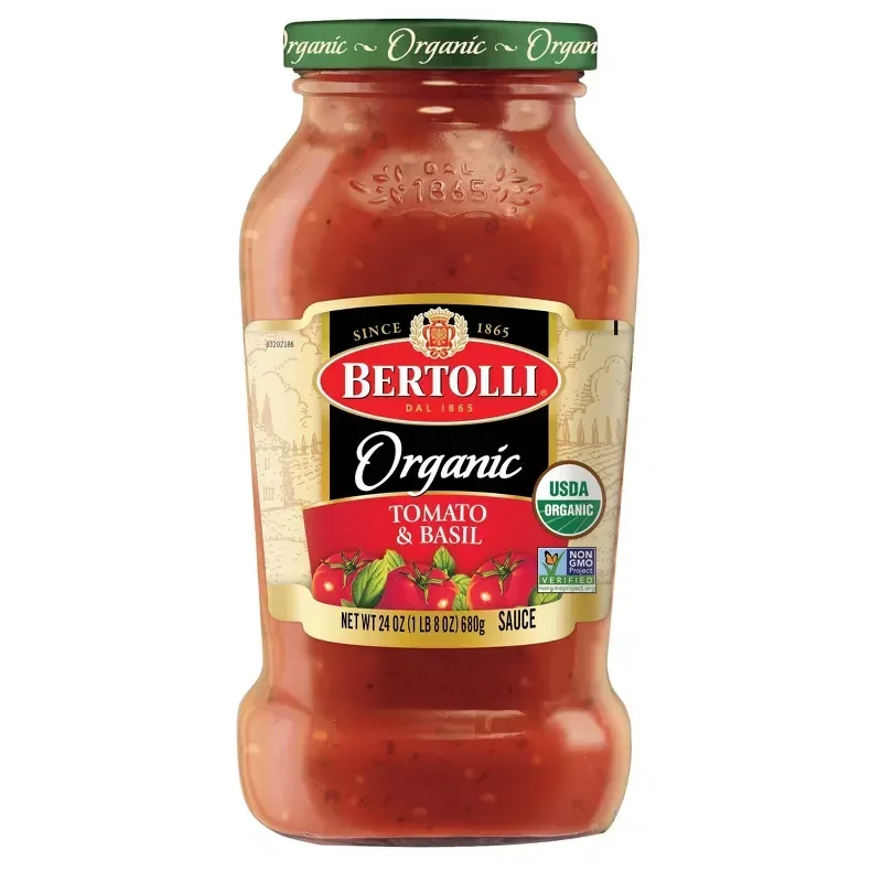 slide 1 of 43, Bertolli Organic Traditional Tomato & Basil Pasta Sauce - 24oz, 24 oz