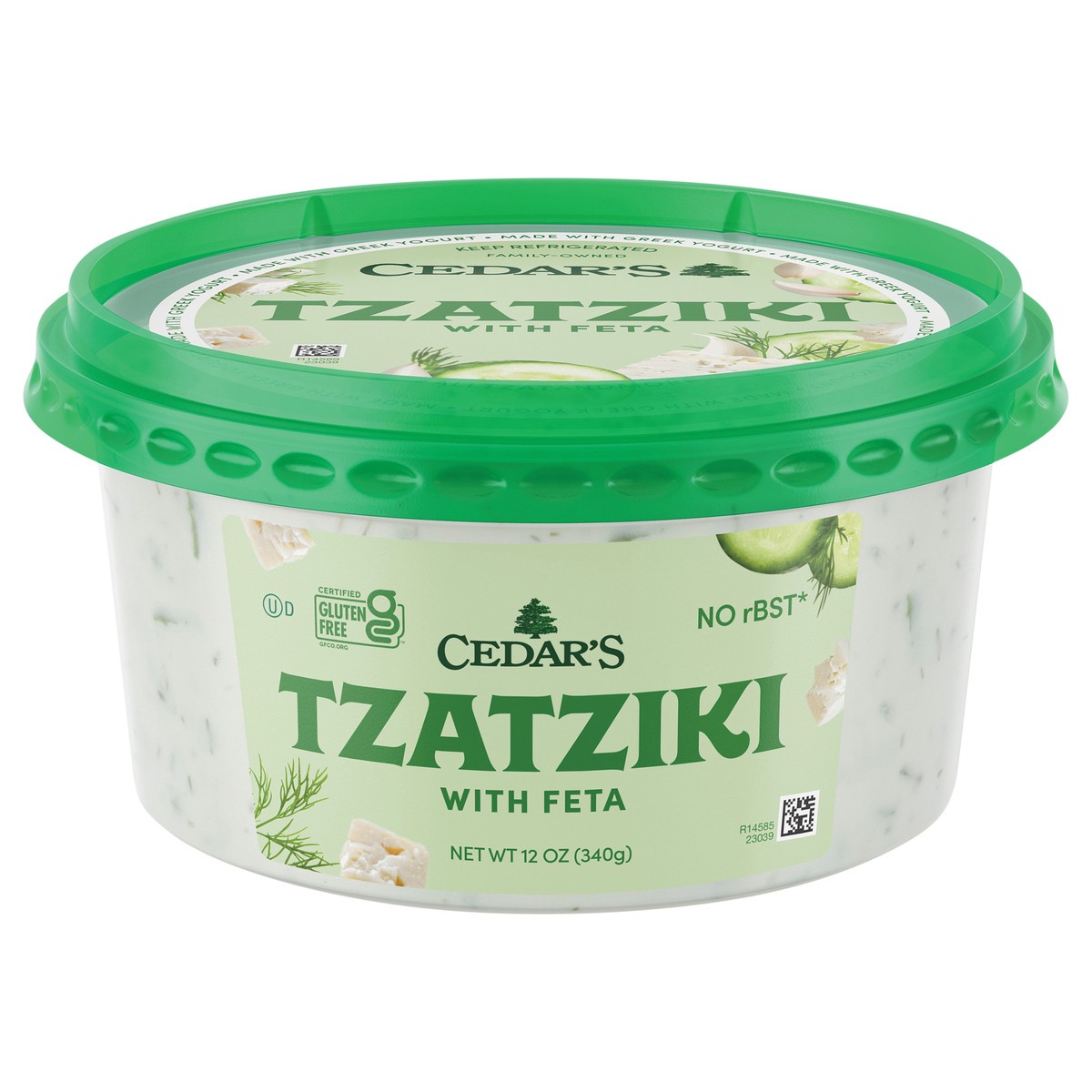 slide 1 of 11, Cedar's Foods Tzatziki with Feta, 12 oz