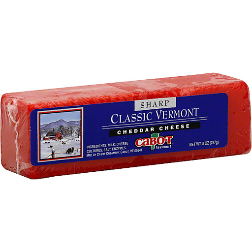 slide 2 of 2, Cabot Classic Vermont Sharp Cheddar In Red Wax, 8 oz