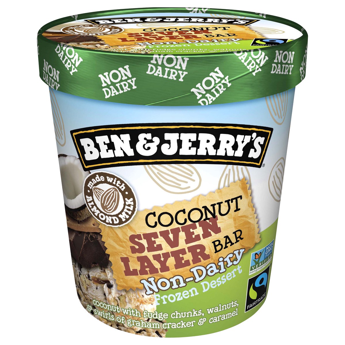 slide 2 of 7, Ben & Jerry's Non-Dairy Coconut Seven Layer Bar Frozen Dessert, 16 oz, 16 oz