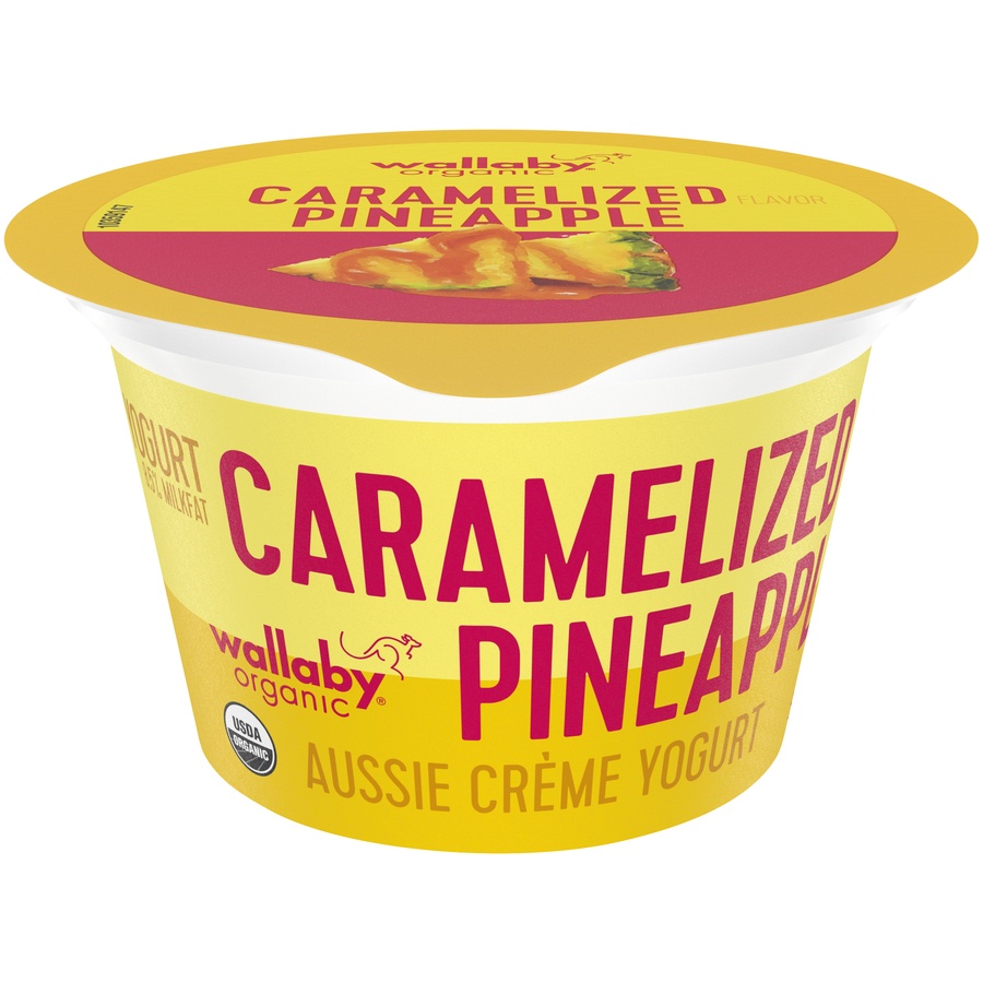 slide 1 of 1, Wallaby Crmlzd Pineapple Creme Cup, 5.3 oz