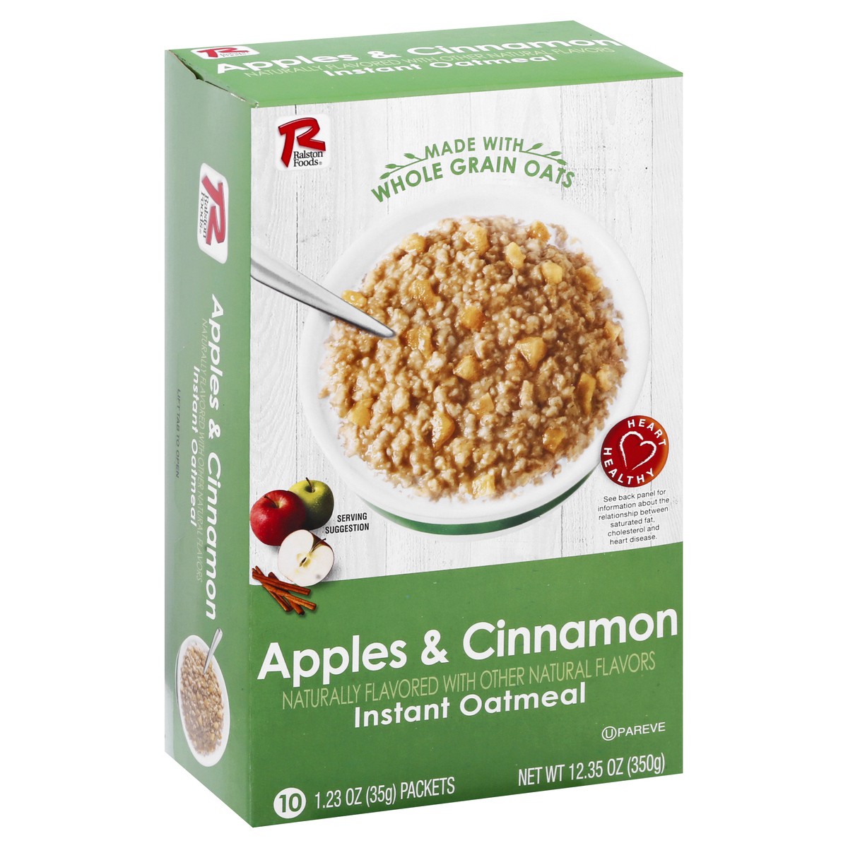 slide 3 of 11, Ralston Foods 10 Pack Apple & Cinnamon Instant Oatmeal 10 ea, 12.3 oz