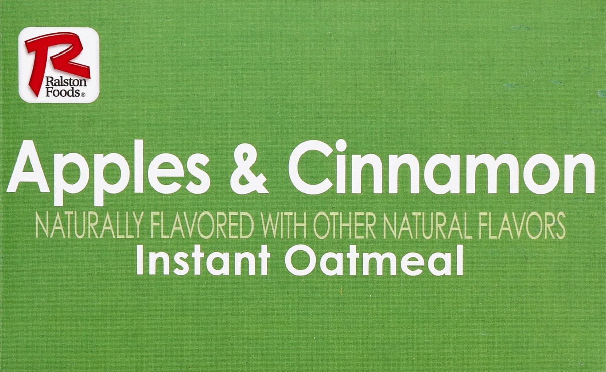 slide 10 of 11, Ralston Foods 10 Pack Apple & Cinnamon Instant Oatmeal 10 ea, 12.3 oz