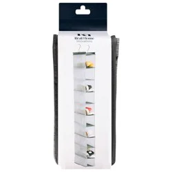 Real Home 10-Shelf Hanging Shoe Organizer, Gray