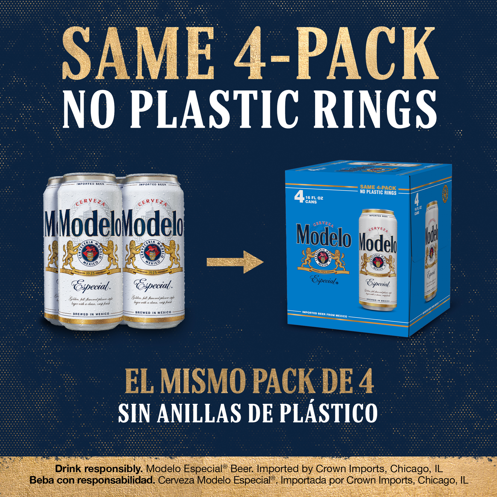 slide 4 of 10, Modelo Especial Mexican Lager Import Beer, 4 ct; 16 oz