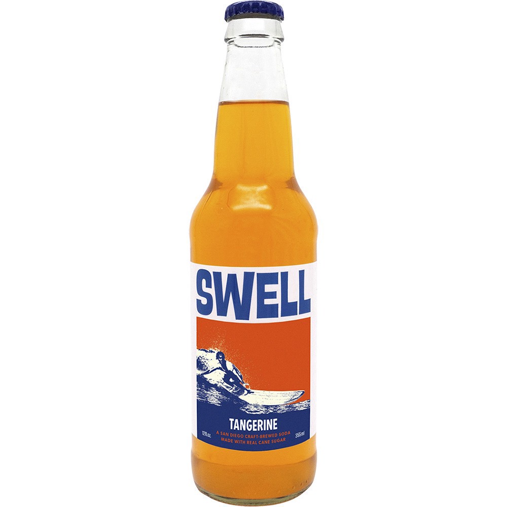 slide 1 of 1, Swell Soda Tangerine, 4 ct; 12 oz