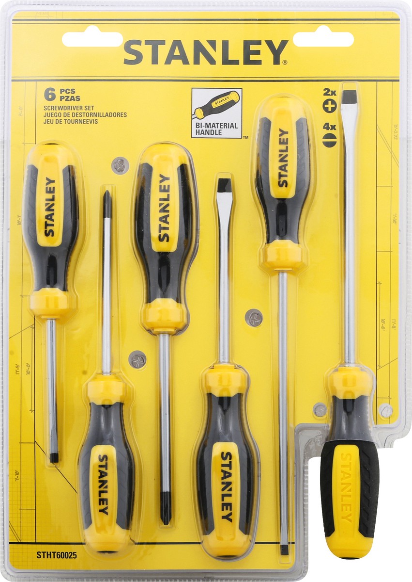 slide 7 of 9, Stanley Screwdriver Set, 1 ct