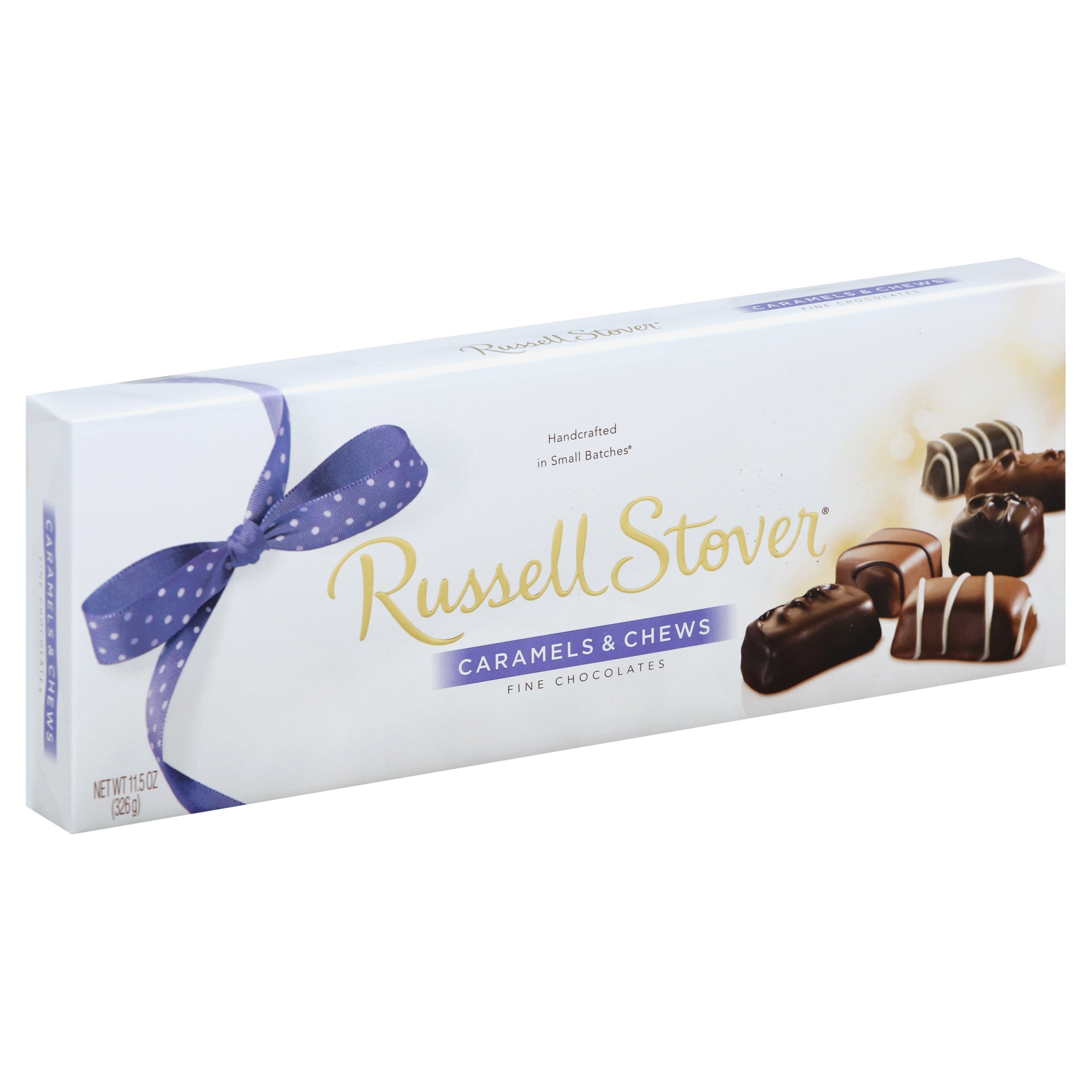 slide 1 of 6, Russell Stover Chocolates, Fine, Caramels & Chews, 11.5 oz