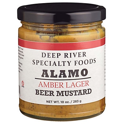 slide 1 of 1, Deep River Specialty Foods Alamo Amber Lager Beer Mustard, 10 oz