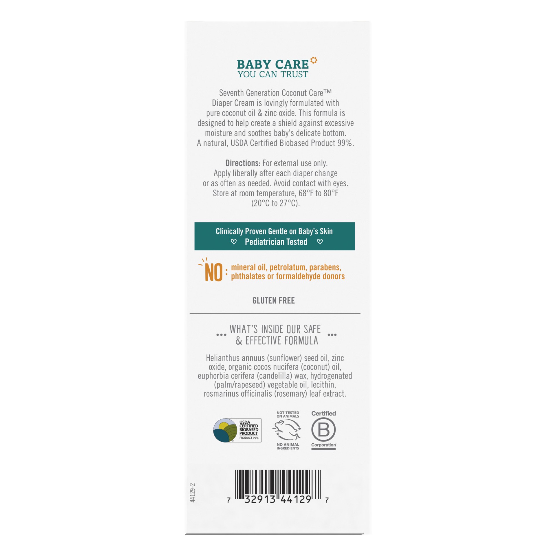 slide 2 of 2, Seventh Generation Baby Diaper Cream Coconut Care, 4 oz, 4 oz