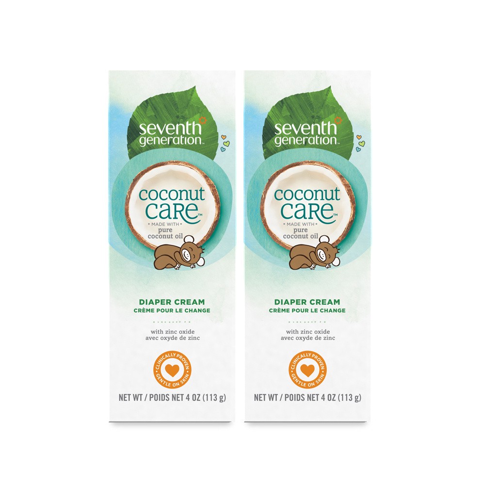 slide 1 of 2, Seventh Generation Baby Diaper Cream Coconut Care, 4 oz, 4 oz