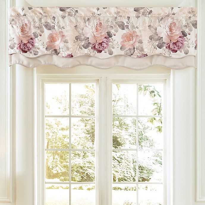 slide 1 of 3, Croscill Bela Scalloped Double Layer Multicolor Valance, 1 ct