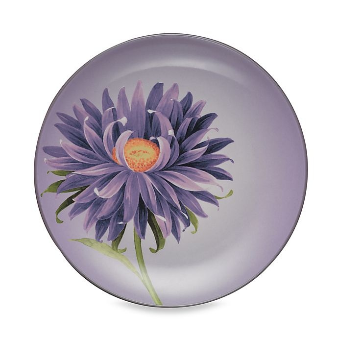 slide 1 of 1, Noritake Colorwave Floral Accent Plate - Plum, 1 ct