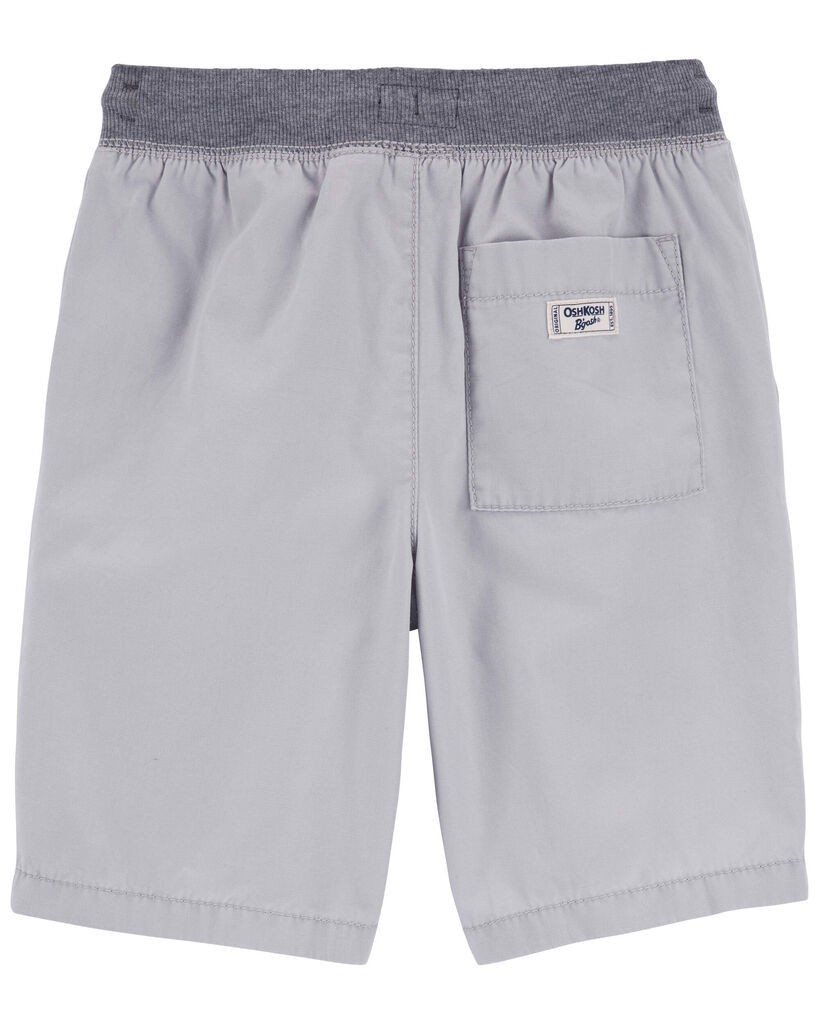 slide 2 of 2, Oshkosh Kid Drawsting Chino Shorts Grey 14, 1 ct