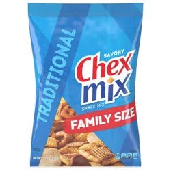 Chex Mix Snack Mix, Traditional, Savory Snack Bag, Family Size, 15 oz