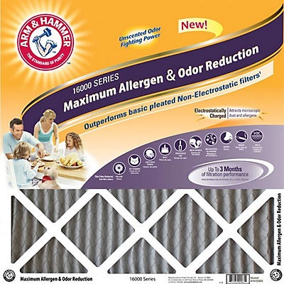 slide 1 of 1, ARM & HAMMER Max Odor Home Air Filter 20X30X1, 1 ct