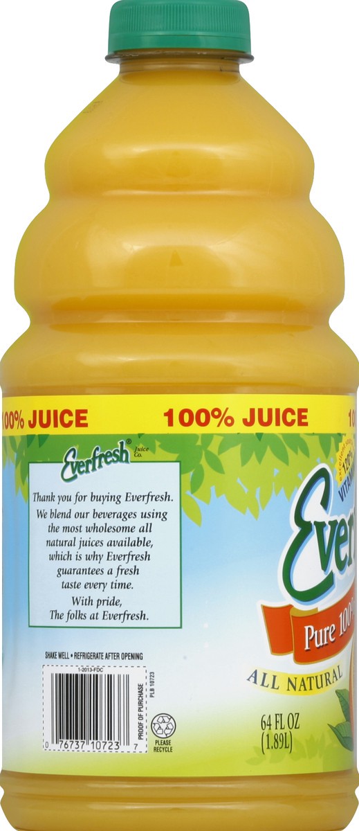 slide 2 of 4, Everfresh Orange Juice - 64 oz, 64 oz
