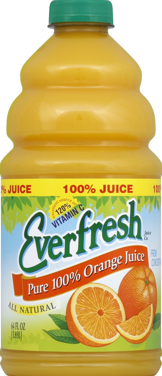 slide 4 of 4, Everfresh Orange Juice - 64 oz, 64 oz