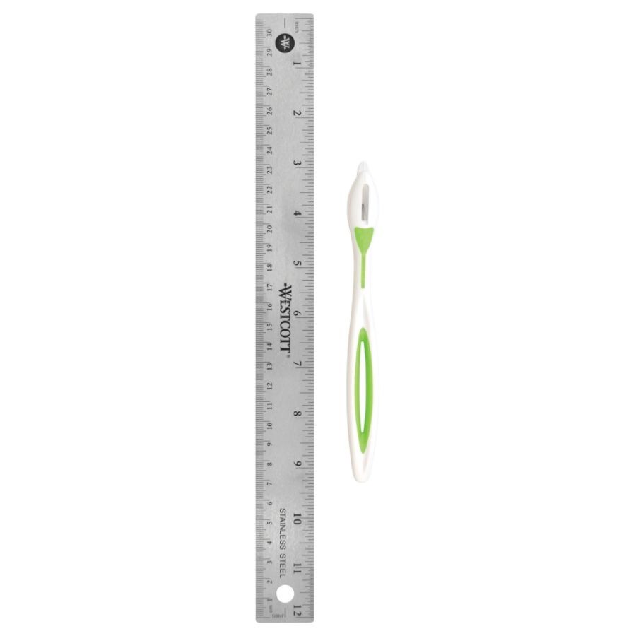slide 2 of 2, Westcott Carbotitanium Paper Trimmer/Ruler Combo White/Green, 8 in