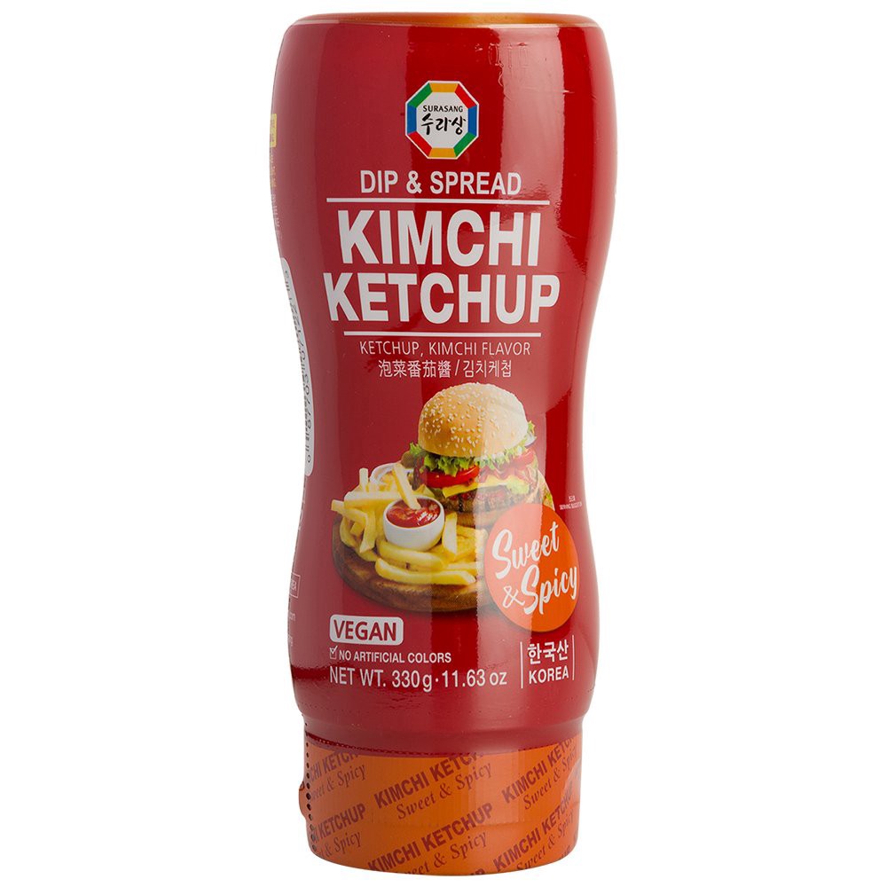 slide 1 of 1, Surasang Sweet & Spicy Kimchi Ketchup Dip & Spread, 11.63 oz