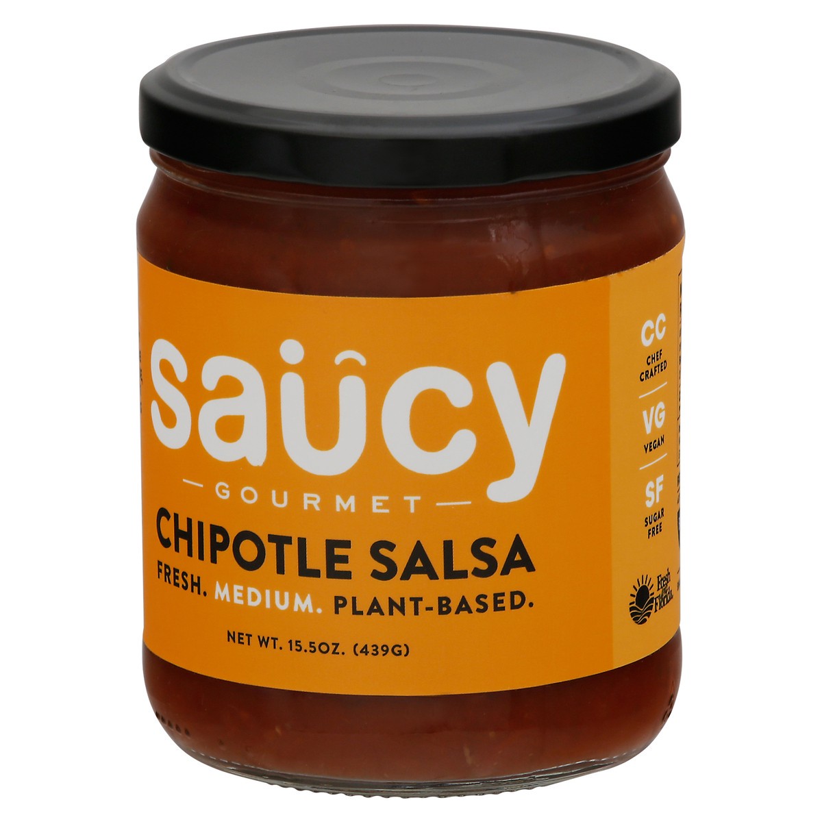 slide 3 of 9, Saucy Medium Chipotle Salsa 15.5 oz, 15.5z