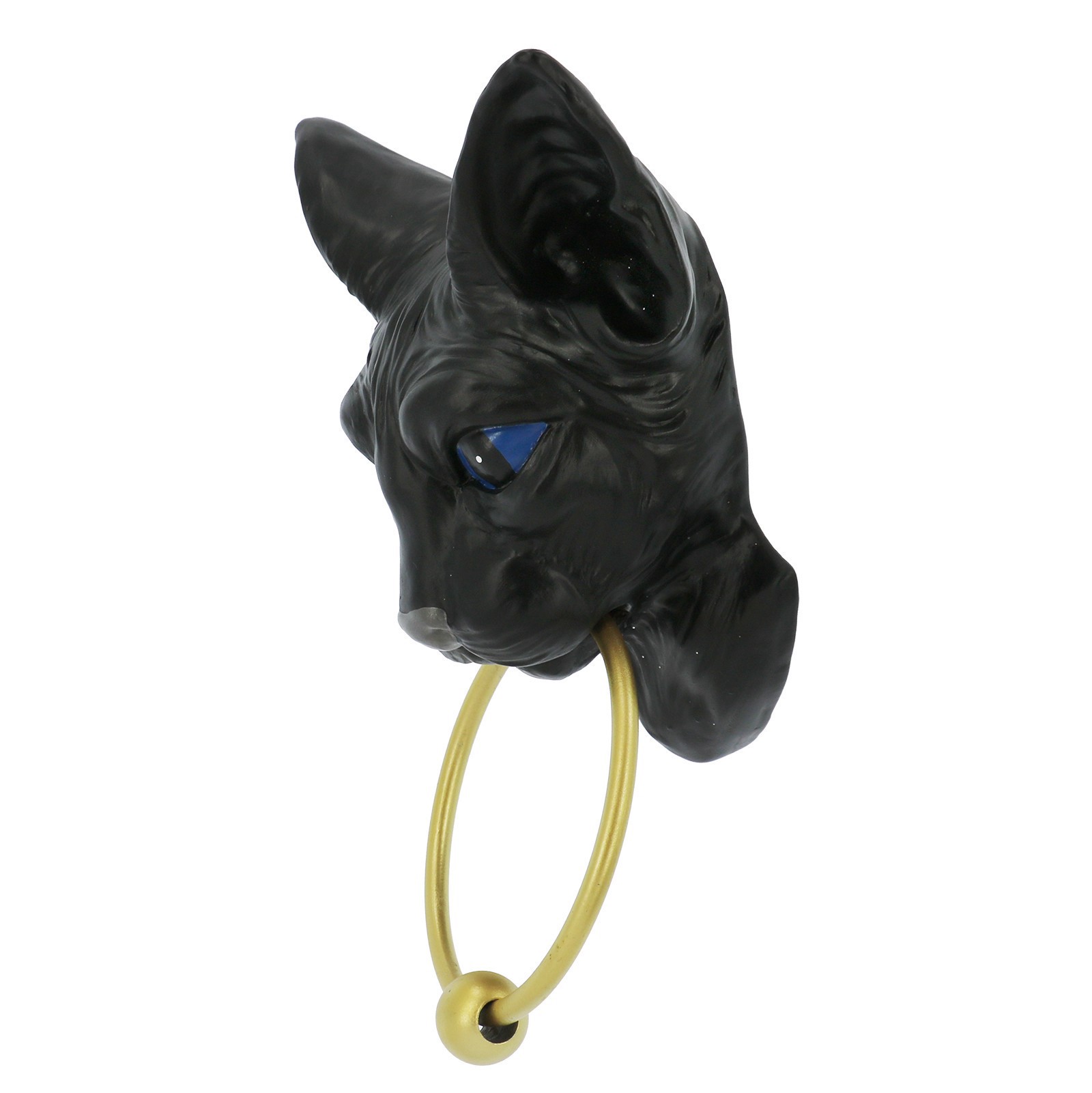 slide 3 of 3, 10" Cat Door Knocker By Ashland, 6.61 in x 3.22 in x 10 in