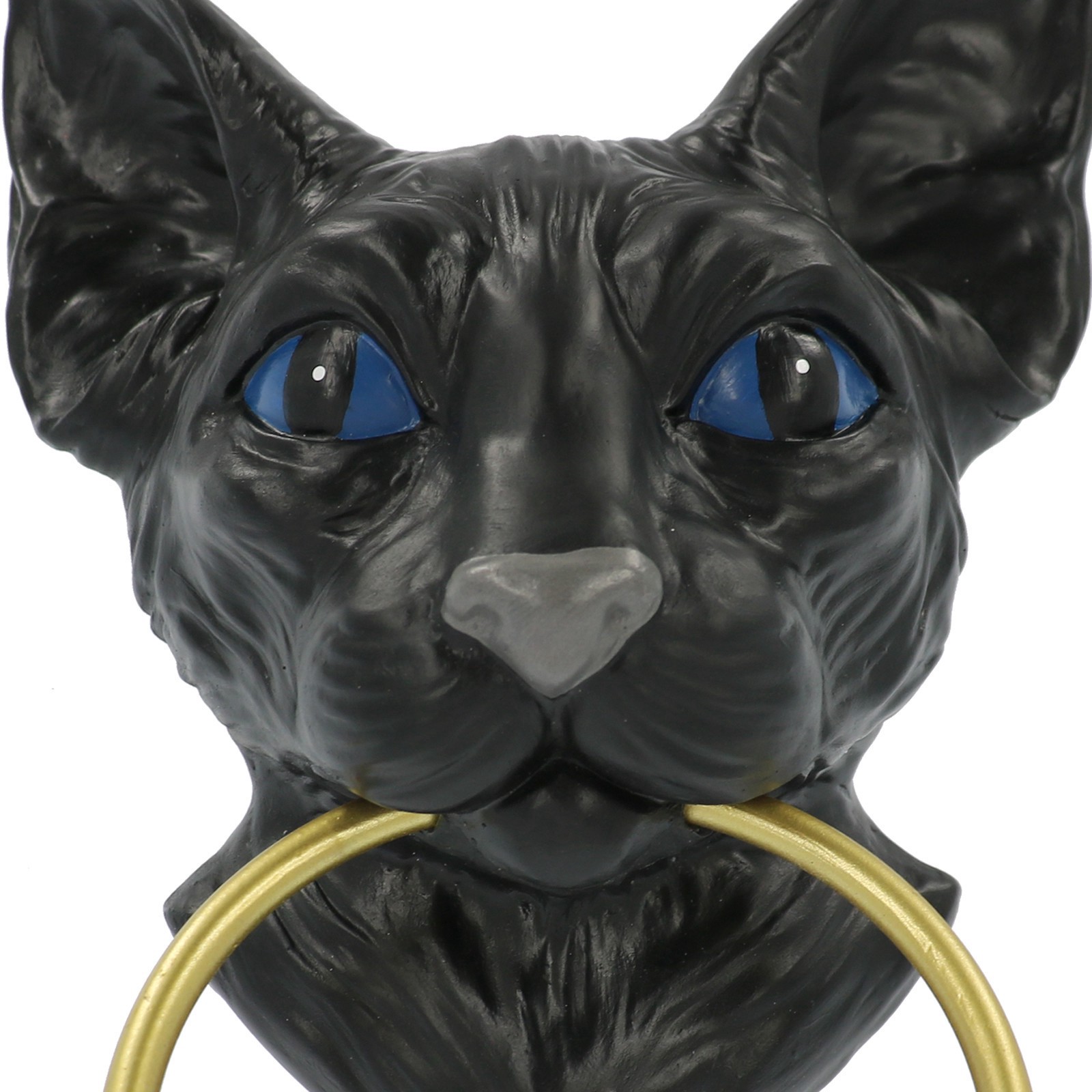 slide 2 of 3, 10" Cat Door Knocker By Ashland, 6.61 in x 3.22 in x 10 in