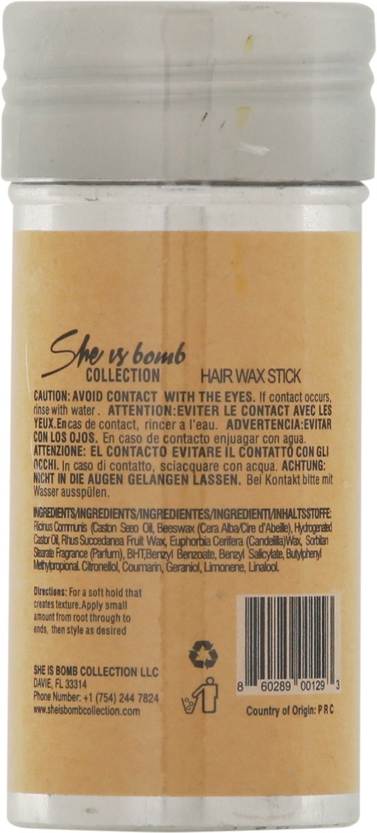 slide 5 of 9, She is Bomb Hair Wax Stick - 2.7oz, 2.7 oz