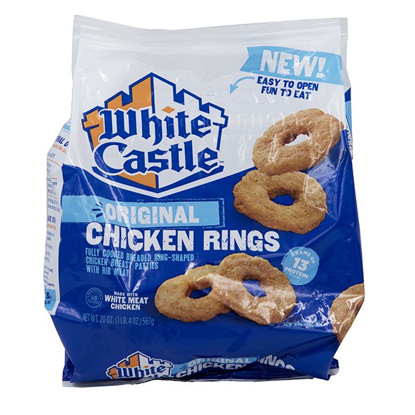 slide 1 of 1, White Castle Original Chicken Rings 20 oz, 20 oz