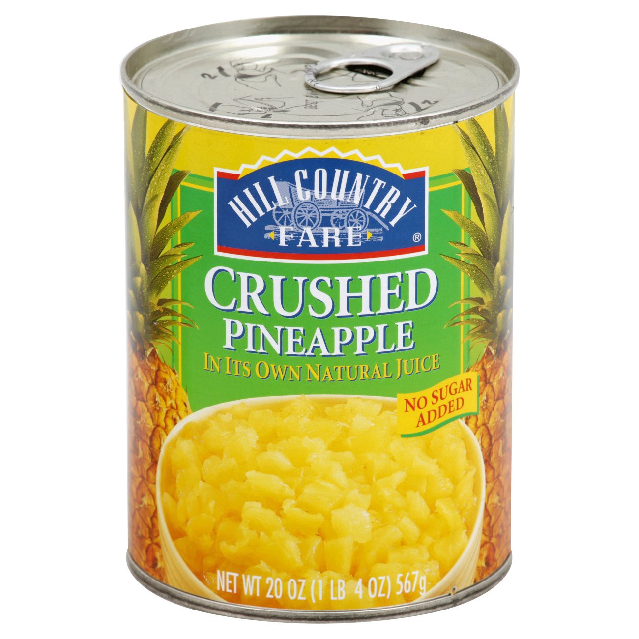 slide 1 of 1, Hill Country Fare Crushed Pineapple, 20 oz