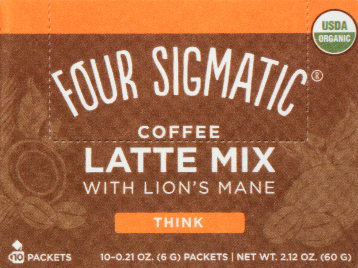 slide 9 of 10, Four Sigmatic Coffee Latte Mix With Lion's Mane, 10 ct
