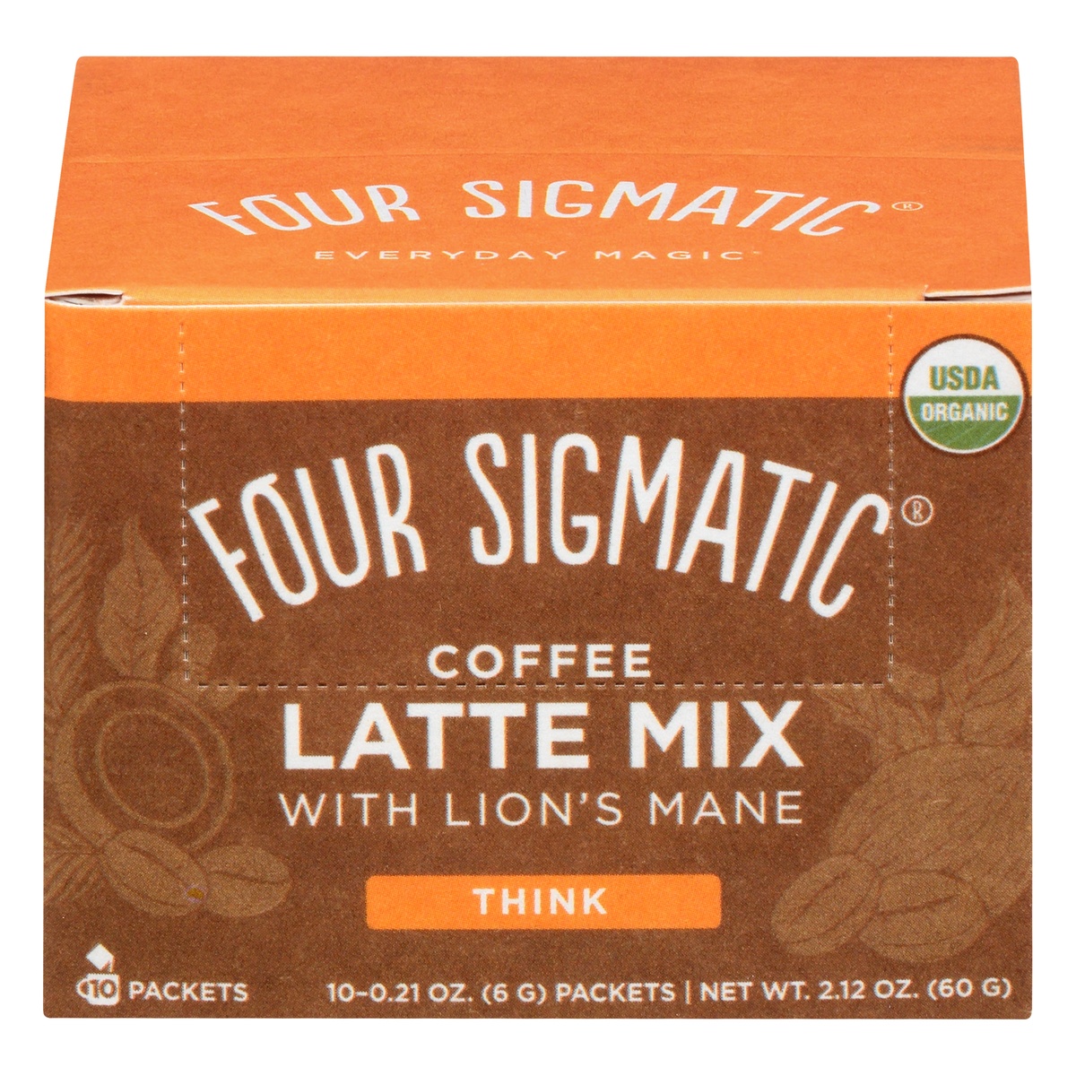 slide 1 of 10, Four Sigmatic Coffee Latte Mix With Lion's Mane, 10 ct