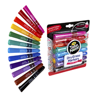 slide 8 of 13, Crayola Low Odor Dry Erase Markers, Chisel Tip, Assorted Colors, 12 ct