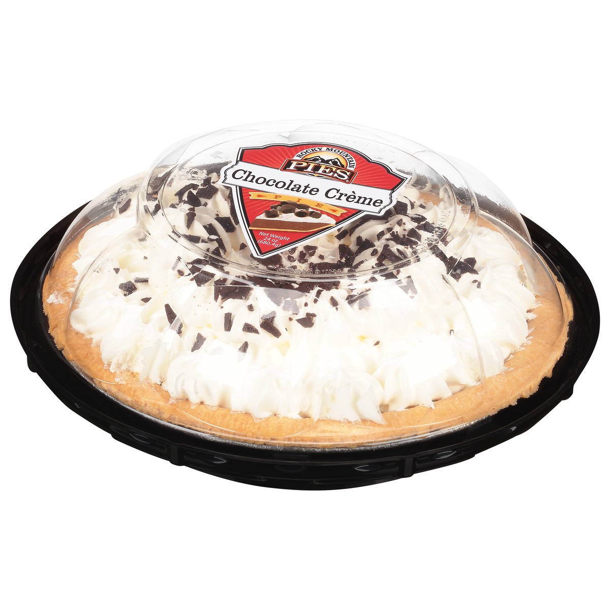 slide 9 of 9, Rocky Mountain Pies Chocolate Creme Pie 24 oz, 24 oz