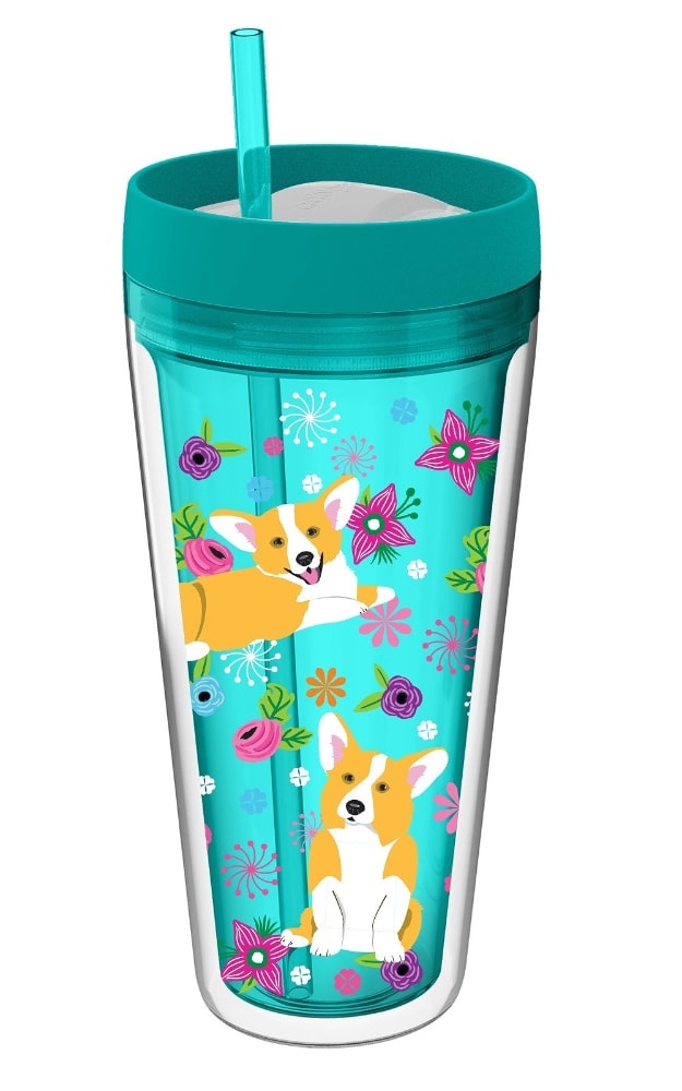 slide 1 of 1, Cool Gear Callisto Chiller Dogs Bottle - Teal, 24 oz